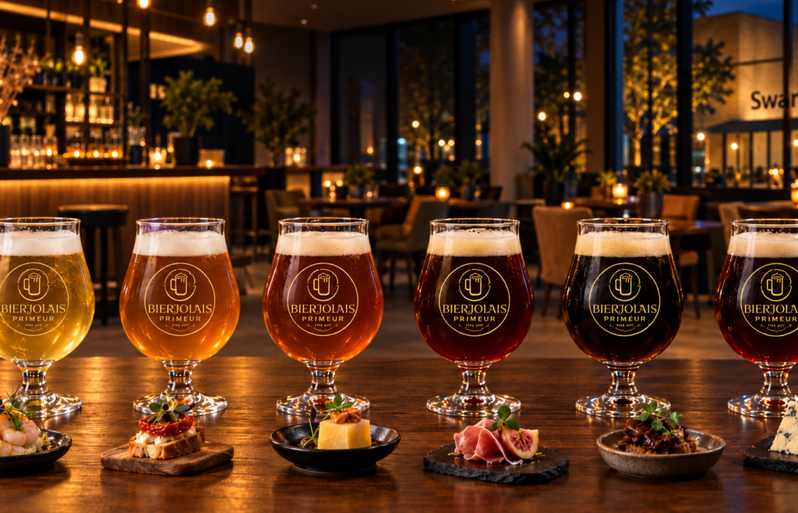 Zes verschillende bieren met bijpassende culinaire combinaties